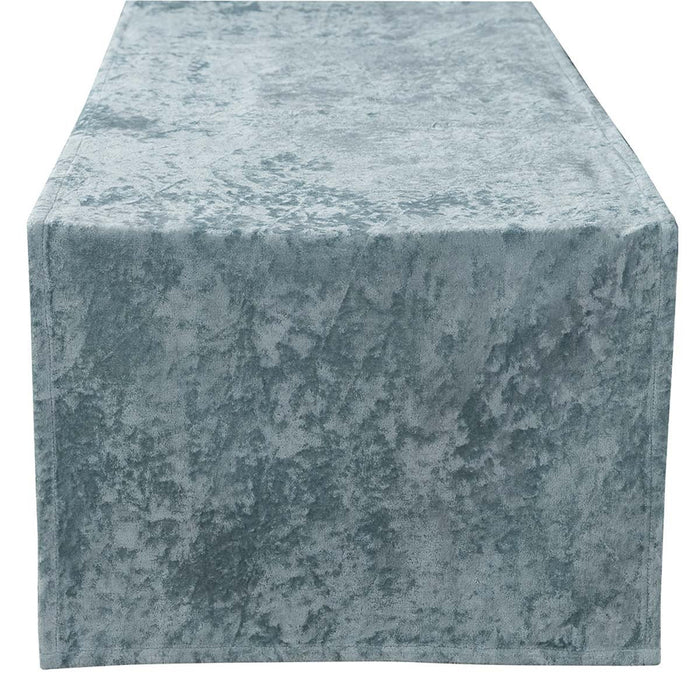 Park Design Crushed Velvet Table Runner Seafoam 15 x 72 Inches Beach, Shore, Coastal