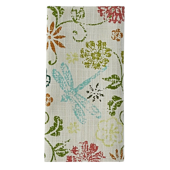 Park Design Dragonfly Floral Napkins 18 Inch Square Farmhouse, Country - Olde Church Emporium
