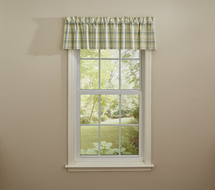 Park Design Misty Morning Plaid Valance 72 x 14 Inches Farmhouse Country