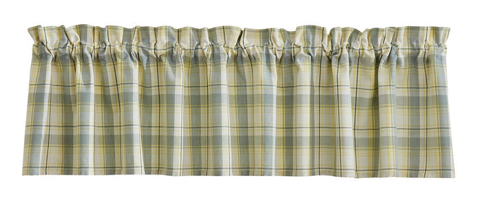 Park Design Misty Morning Plaid Valance 72 x 14 Inches Farmhouse Country