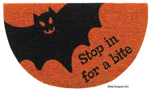 Park Design Stop In For A Bite Halloween Doormat 17 x 29 Inches - Olde Church Emporium