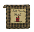 Park Design Sturbridge Home Faith Family Friends Plaid Potholder 8 x 8 Inches Square