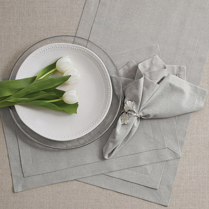Park Design Tailored Table Runner 15 x 72 Inches Slate and Sterling 2 styles