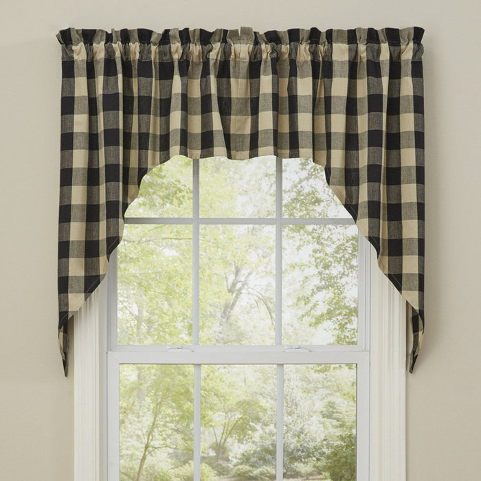 Park Design Wicklow Black Swag - 36" x 72" - Black, Farmhouse, Country - Olde Church Emporium