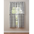 Park Design Wicklow Check Swag Dove - 36" x 72"  - Farmhouse, Country - Olde Church Emporium