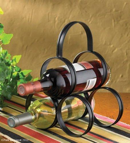 Park Designs - 3 pocket Bottle Caddy Metal Portable - Olde Church Emporium