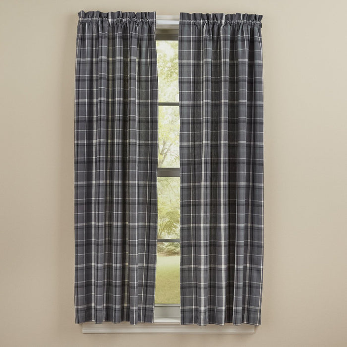 Park Designs - Beaumont Plaid Panels Pair  - 72 x 63 Inches Unlined Farmhouse Country - Olde Church Emporium