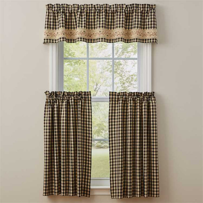 Park Designs - Berry Gingham Collection Curtains and Tabletop Items [Home Decor]- Olde Church Emporium