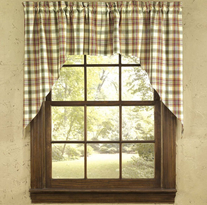 Park Designs - Lemon Pepper Swag Pair 72 x 36 Inches Unlined Farmhouse Country - Olde Church Emporium