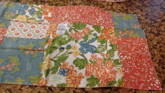 Park Designs - Rue Du Marche Runners, Lined Border Valance 72 x 14 Inches and Patchwork Valance 60 x 14 Inches