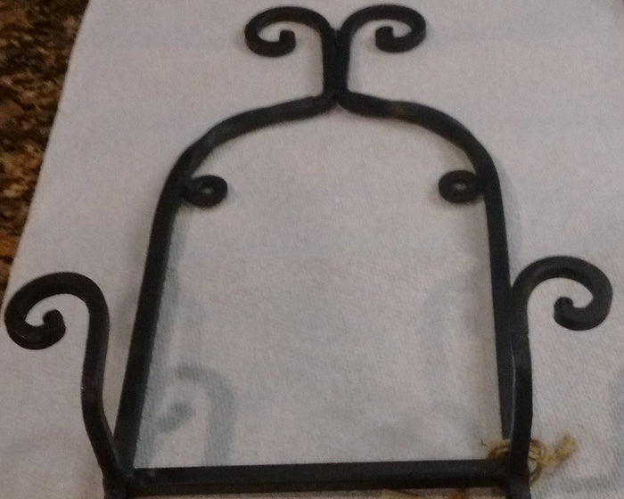 Park Designs - Scroll Double Plate Rack Hand Forged Iron - Olde Church Emporium