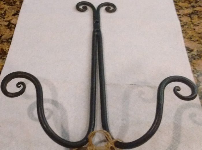Park Designs - Scroll Single Plate Rack Hand Forged Iron - Olde Church Emporium
