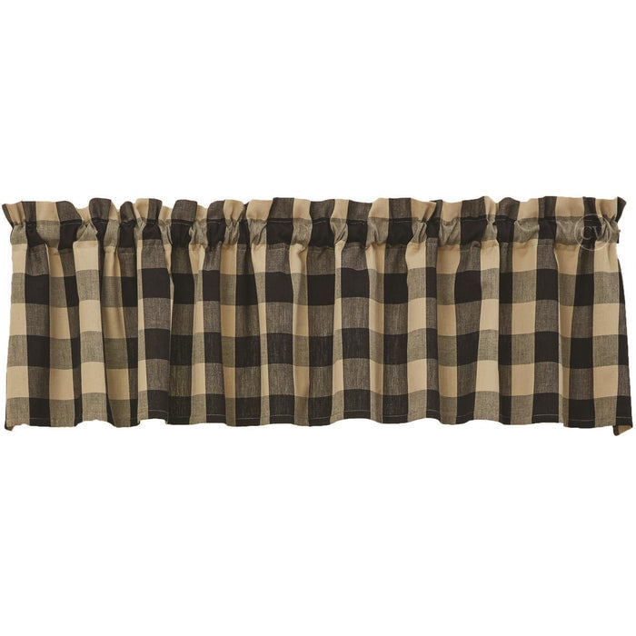Park Designs - Tavern Check Black Valance - 72 x 14 Inches 100% Cotton - Olde Church Emporium
