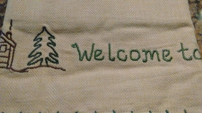 Park Designs - Welcome to the Lake Appliqued Lined Valances 60 x 14 Inches - Olde Church Emporium