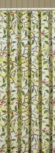 Park Designs Bird Song Shower Curtain 100% Cotton 72 x 72 Inches Free Shipping - Olde Church Emporium