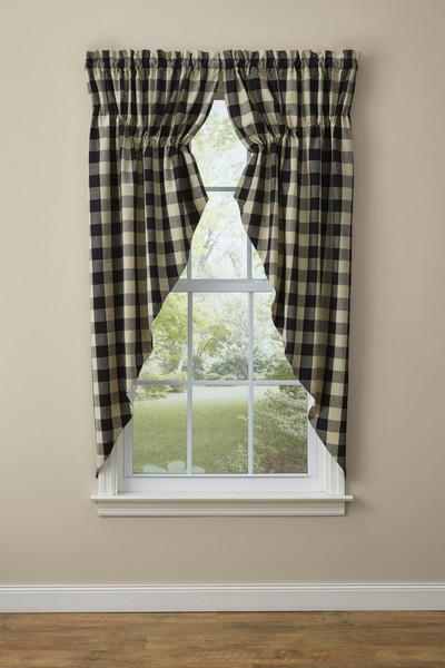 Lined Gathered Swag Pair 72 x 63 Inches