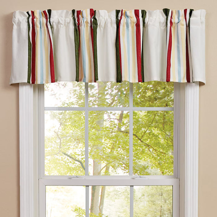Park Designs Camp Stripe Unlined Valance 72 x 14 Inches Country, Farmhouse, Rustic, Cabin Item #6974-470