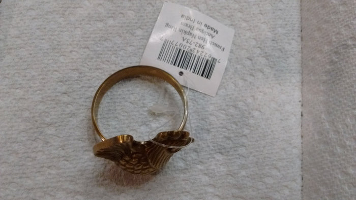 Park Designs - French Hen Antique Brass Napkin Rings - Olde Church Emporium