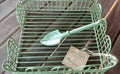 Park Designs Garden Spade Luncheon Napkin Holder - Green Metal Crackled - Olde Church Emporium