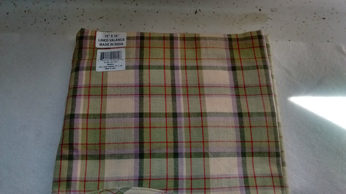 Park Designs Meadow Layered Lined Valance 72 inches x 16 inches - Olde Church Emporium