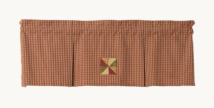 Park Designs Mill Village Lined Pleat Valance 45 x 15 Inches - Olde Church Emporium