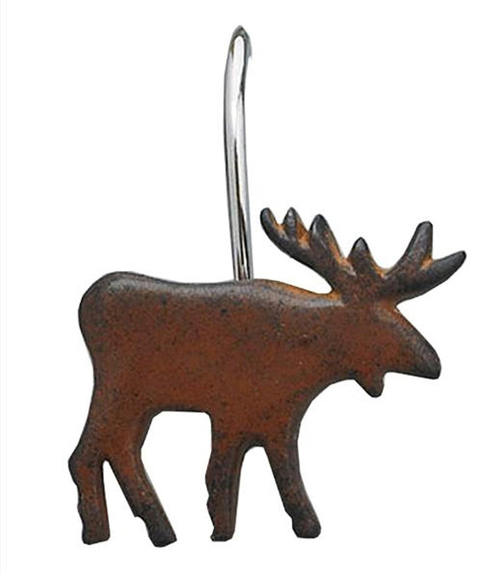 Park Designs Moose Shower Curtain Hooks (Set of 12) - Olde Church Emporium