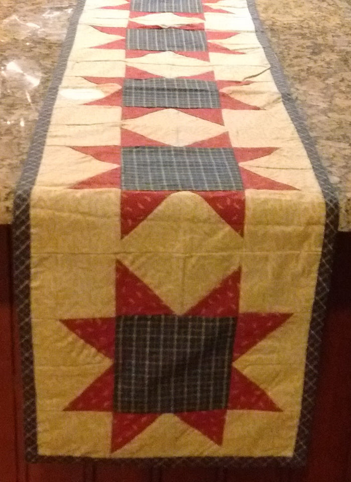 Park Designs Ohio Star Runners 2 Sizes 13 x 36 and 13 x 54 Inches Appliqued