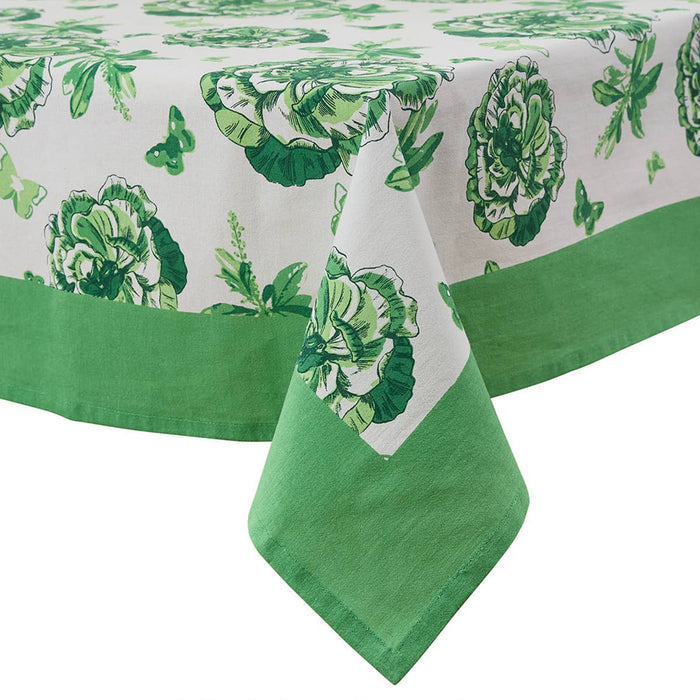 Park Designs Patricia Heaton Home Florals And Flitters Tablecloth 54" X 54" - Green Item #3975-032G