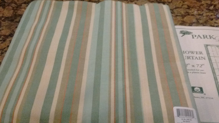 Park Designs Sea Breeze Shower Curtain  72 x 72 Inches - Olde Church Emporium