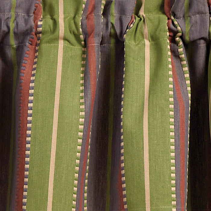 Park Designs Shenandoah Stripe Unlined Valance 72 x 14 Inches Country, Farmhouse, Rustic, Cabin Item #6972-470