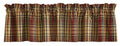 Park Designs South River Unlined Plaid Valance 72  x 14 Inches - Olde Church Emporium
