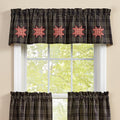 Park Farmhouse Star Decorative Lined Valance 60 x 14 Inches Country, Farmhouse, Rustic, Cabin Item #4962-475