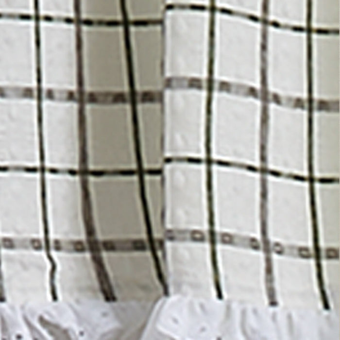 Park Kindred Unlined Plaid Cotton Valance 72 x 14 Inches - Farmhouse, Country, Rustic Item #4966-470