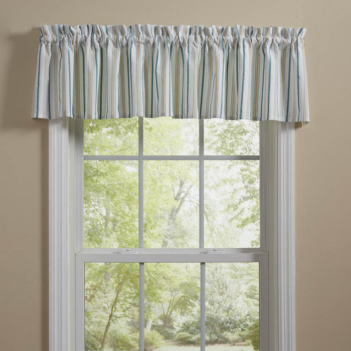Park Serene Stripe Unlined Valance 72 x 14 Inches Country, Farmhouse, Rustic, Cabin