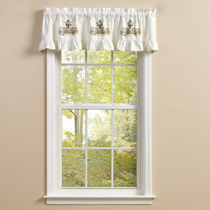 Park Spring Garden Unlined Valance 60 x 14 Inches Country, Farmhouse, Rustic, Cabin Item #3990-470