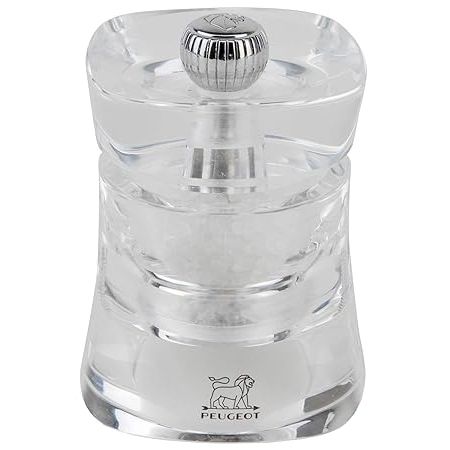 Peugeot Baltic Salt Mill, Clear Acrylic - 8cm / 3"