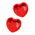 Peugeot Ceramic Heart Dishes set of 2 - Red / 13.5 cm