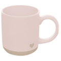 Pink Heart 14 oz Stoneware Coffee Mug