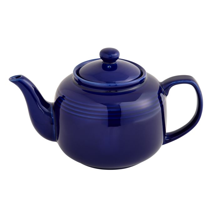 Prill Teapot w/ Infuser: 6 cup, Cobalt