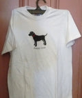 Puppy Love Cotton Tee Shirt White 3 Sizes White Small 6-8, Medium 10-12, Large 14-16 - Olde Church Emporium