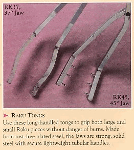 RK37 - Kemper Raku Tongs - 37 Degree Jaw