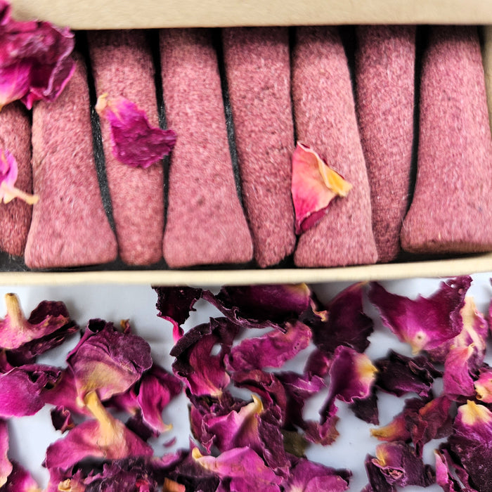 RoseWood Organic Incense Cones
