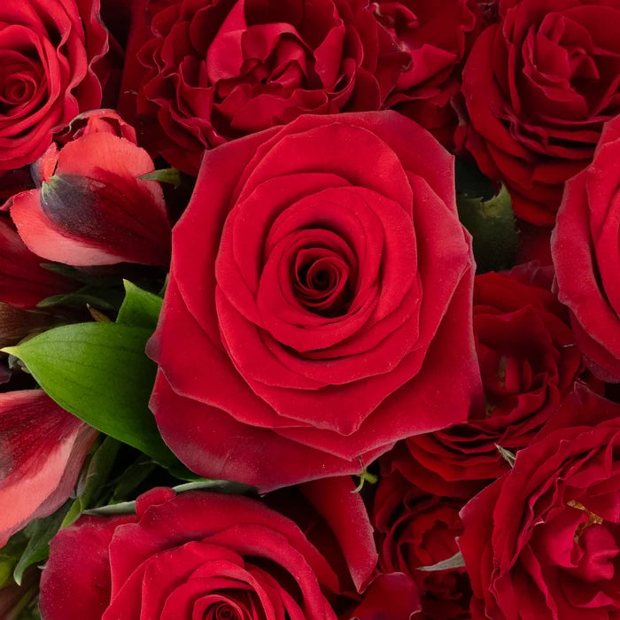 Ruby Red Flower Centerpieces Stem - Image