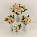 Earth Tones Flower Centerpieces Close Up - Image
