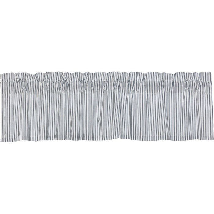 Sawyer Mill Blue Ticking Stripe Lined Window Valances 2 Sizes Farmhouse Country