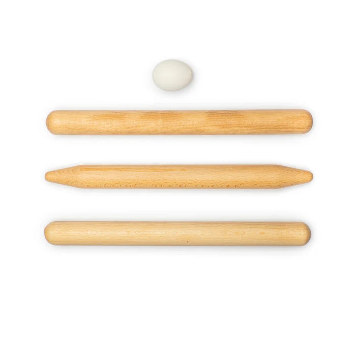 Scanwood Solid Rolling Pin - Beech or Walnut