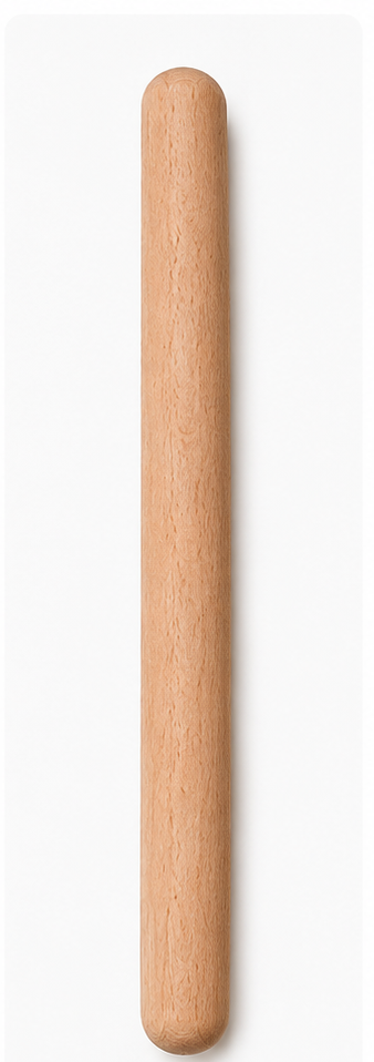 Scanwood Solid Rolling Pin - Beech or Walnut