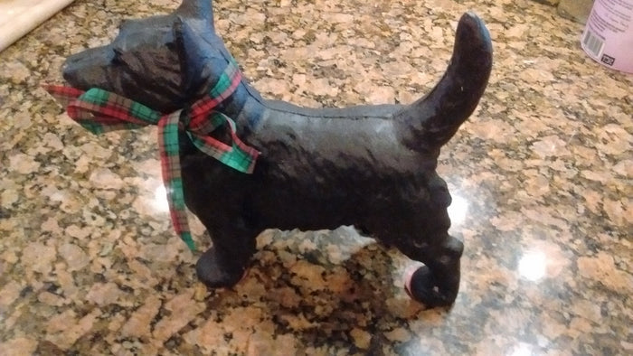 Scottie Dog Door Stop - Solid 3 Dimensional Cast Iron Dog - Olde Church Emporium