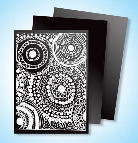 Scratch Art® Classroom Packs - Scratch Art Black Scratchboard Artist Trading Cards [Home Decor]- Olde Church Emporium