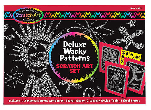 Scratch Art® Deluxe Wacky Patterns - Set Boxed Kits [Home Decor]- Olde Church Emporium